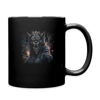 Chien, loup-garou, Cerberus, mythe mythique de - Mug uni - noir - Droite