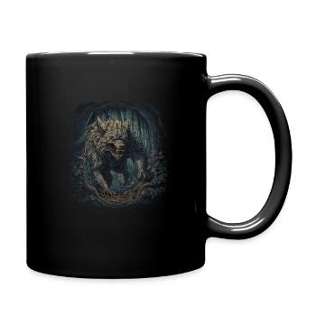 Dog Wolf Werewolf Cerberus Hellhound myth - Full Colour Mug - black - Right