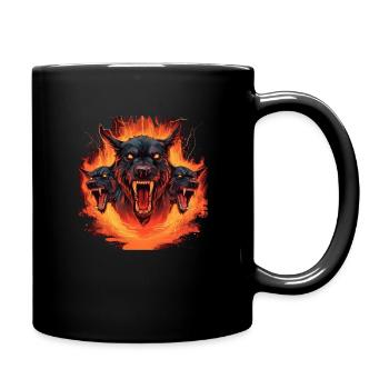 Mythe du chien-loup-garou, Cerberus, Hellhound - Mug uni - noir - Droite