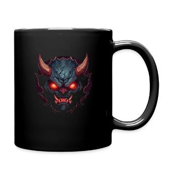 Monster Monster Demon Devil Vampire Guhl Zombie - Full Colour Mug - black - Right