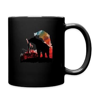 Ours, nature, environnement, protection de - Mug uni - noir - Droite
