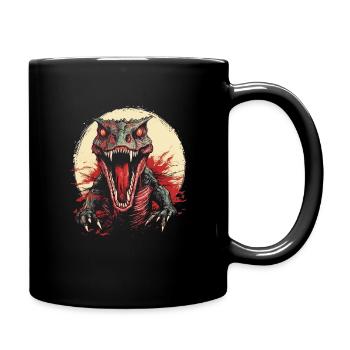 Dinosaurier Dino Fossil Carnivor Herbivor T-Rex - Tasse einfarbig - Schwarz - Rechts