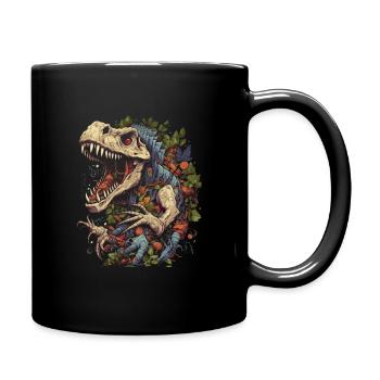 Dinosaurier Dino Fossil Carnivor Herbivor T-Rex - Tasse einfarbig - Schwarz - Rechts