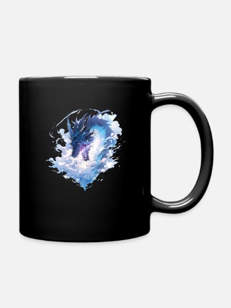 Dragon mystique Lindwurm Monster Monster Monster - Mug uni - noir