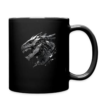 Mecha Animal : tigre, loup, renard, dinosaure, - Mug uni - noir - Droite