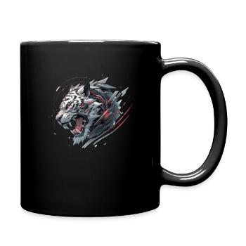 Mecha Animal : tigre, loup, renard, dinosaure, - Mug uni - noir - Droite