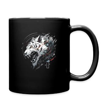 Mecha Animal : tigre, loup, renard, dinosaure, - Mug uni - noir - Droite