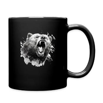 Bär Natur Umwelt Umweltschutz Tier Nacht Klima - Tasse einfarbig - Schwarz - Rechts