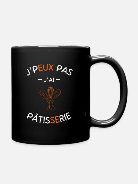 J peux pas j ai Pâtisserie - Mug uni - noir