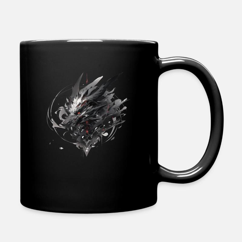Mecha Tier Tiger Wolf Fuchs Cyborg Wildschwein - Tasse einfarbig - Schwarz