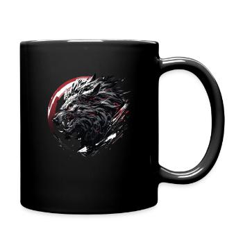 Mecha Tier Tiger Wolf Fuchs Drache Cyborg - Tasse einfarbig - Schwarz - Rechts