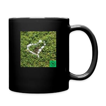Coeur de pierre - Mug uni - noir - Droite