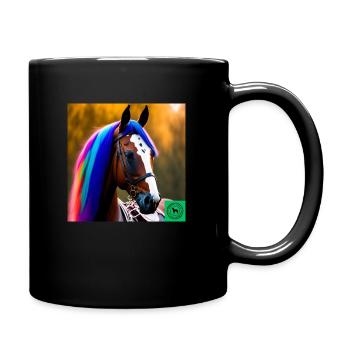 Horse - Full Colour Mug - black - Right