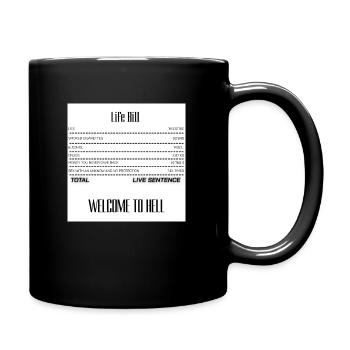 Live Bill 1 - Tasse einfarbig - Schwarz - Rechts