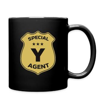 Special Agent Y - Tasse einfarbig - Schwarz - Rechts