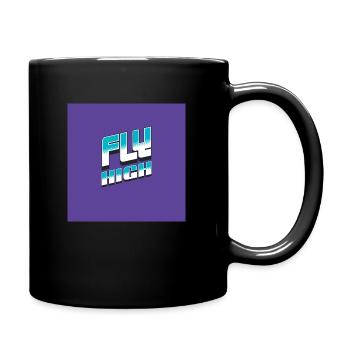 Fly high - Tasse einfarbig - Schwarz - Rechts