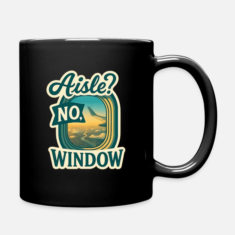 fenêtre-allée - Mug uni - noir