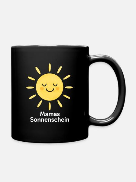 Mom's Sunshine - Full Colour Mug - black