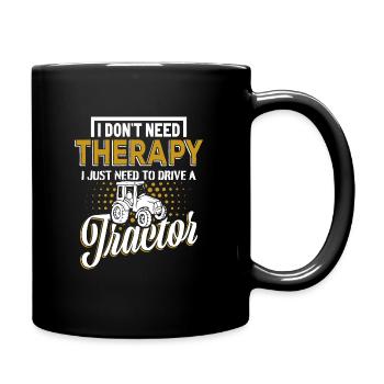 Agriculture tractor - Full Colour Mug - black - Right