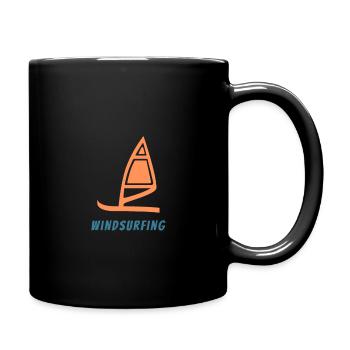 Windsurfing - Full Colour Mug - black - Right