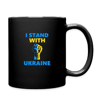 Ukraine - Tasse einfarbig - Schwarz - Rechts