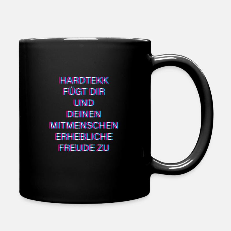 Hardtekk Tekk - Tasse einfarbig - Schwarz