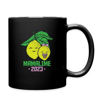 Mamalime 2023 Pregnancy Mother Mama 2023 - Tasse einfarbig - Schwarz - Rechts