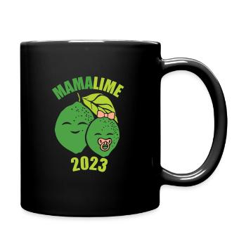 Mamalime 2023 Pregnancy Mother Mama 2023 - Tasse einfarbig - Schwarz - Rechts