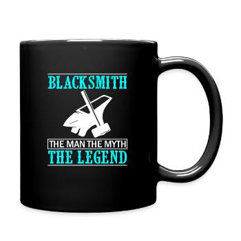 Blacksmith The man the myth the legend - Tasse einfarbig - Schwarz - Rechts