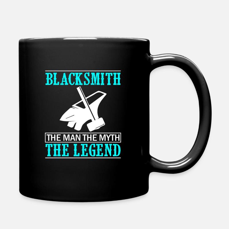 Blacksmith The man the myth the legend - Tasse einfarbig - Schwarz