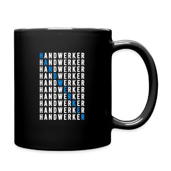 Handwerker - Tasse einfarbig - Schwarz - Rechts