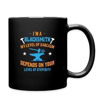I´m a blacksmith - Tasse einfarbig - Schwarz - Rechts