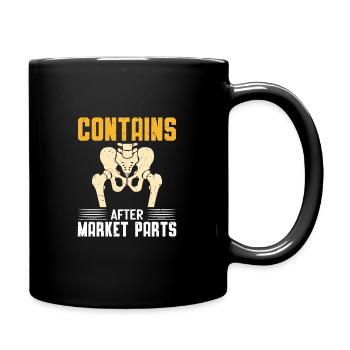 contains after market parts - Tasse einfarbig - Schwarz - Rechts