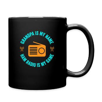 Ham Radio Is My Game - Tasse einfarbig - Schwarz - Rechts