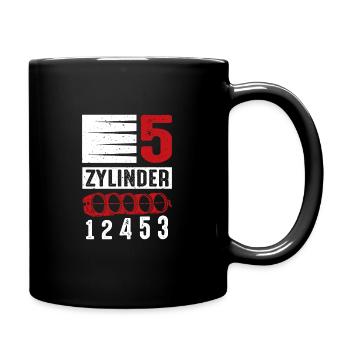 5 Zylinder 1 2 4 5 3 Tuner Tuning - Tasse einfarbig - Schwarz - Rechts