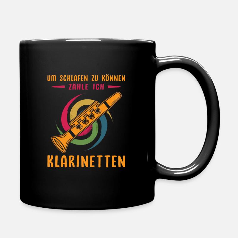Klarinette Klarinettenspieler Klarinettist - Tasse einfarbig - Schwarz