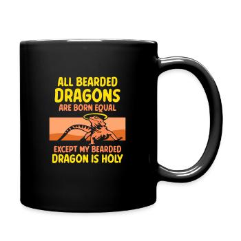 All Bearded Dragons are born equal - Tasse einfarbig - Schwarz - Rechts