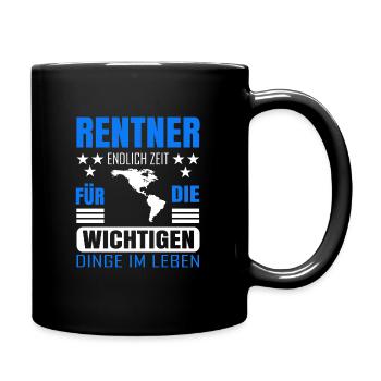 Rentner Rente Rentenbeginn Südamerika - Tasse einfarbig - Schwarz - Rechts