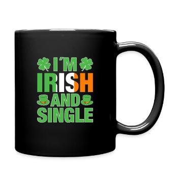 Design irlandais Dicton irlandais et drôle de single - Mug uni - noir - Droite