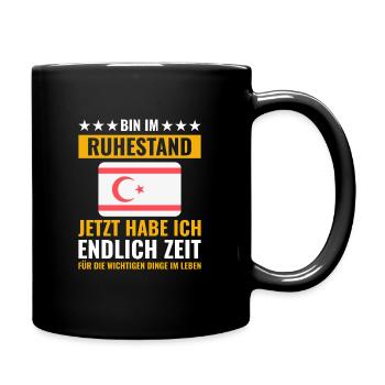Rentner Rente Rentenbeginn Zypern - Tasse einfarbig - Schwarz - Rechts