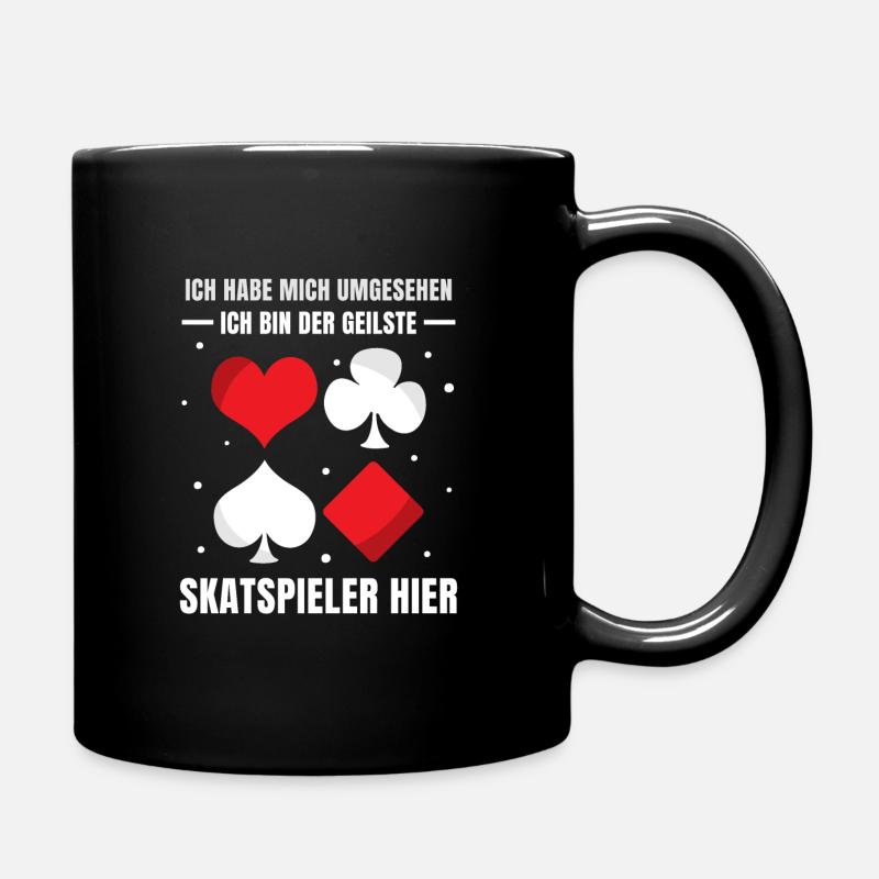 Ich habe mich umgesehen Skatspieler - Tasse einfarbig - Schwarz
