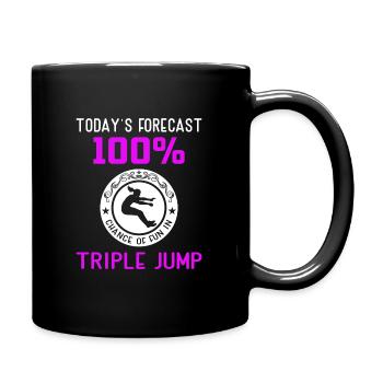 spontaneously start talking about Tripple Jump - Tasse einfarbig - Schwarz - Rechts