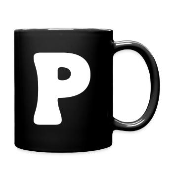 P - Mug uni - noir - Droite