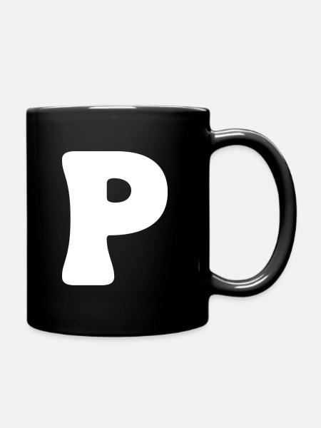 P - Tasse einfarbig - Schwarz