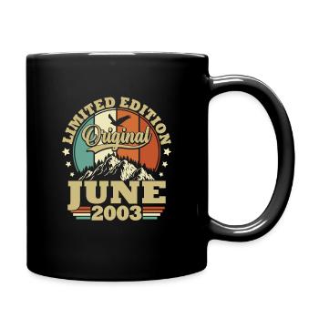 Cadeau D'anniversaire Nées En Juin 2003 - Mug uni - noir - Droite