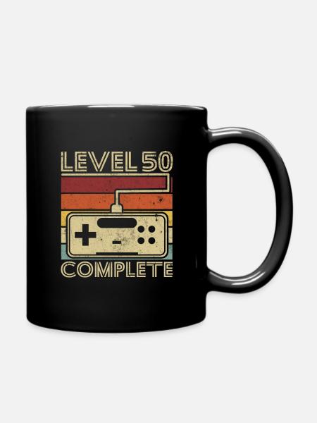 Level 50 complete Cadeau 50 ans D'anniversaire - Mug uni - noir