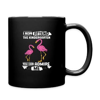 Flamingo Kita Kindergarten 2023 - Tasse einfarbig - Schwarz - Rechts