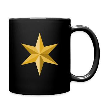 Stern - Tasse einfarbig - Schwarz - Rechts