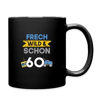 Geschenk 60 Jahre Geburtstag Spielzeug Auto - Tasse einfarbig - Schwarz - Rechts