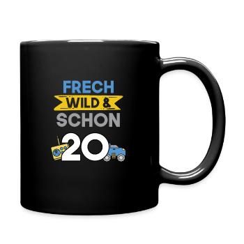 Geschenk 20 Jahre Geburtstag Spielzeug Auto - Tasse einfarbig - Schwarz - Rechts